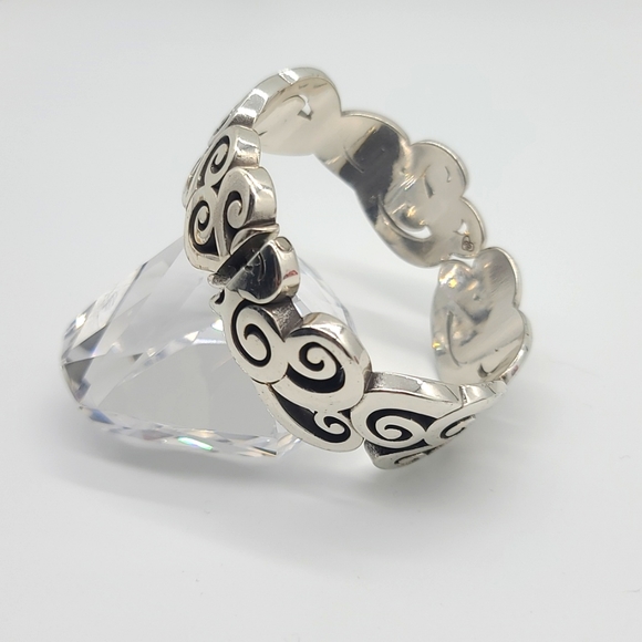 Brighton Jewelry - Brighton Mingle Collection "MINGLE MIX" Scrolled & Swirled Hinged Cuff!